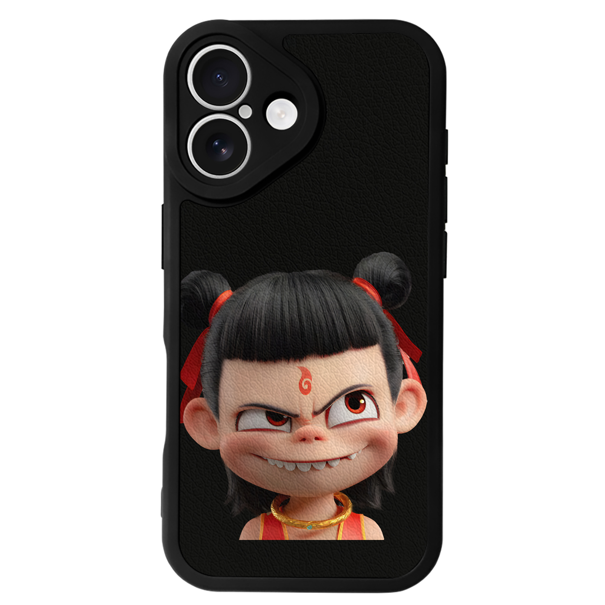 （画像用） Ne Zha 2 ナタ 魔童の大暴れ 【iPhone 16シリーズ対応】シリコンスマホケース（レザー調） 材質：シリコン